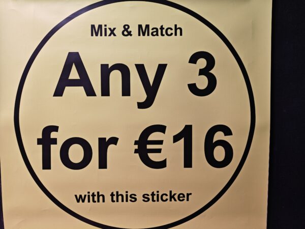 Any 3 for 16 euro